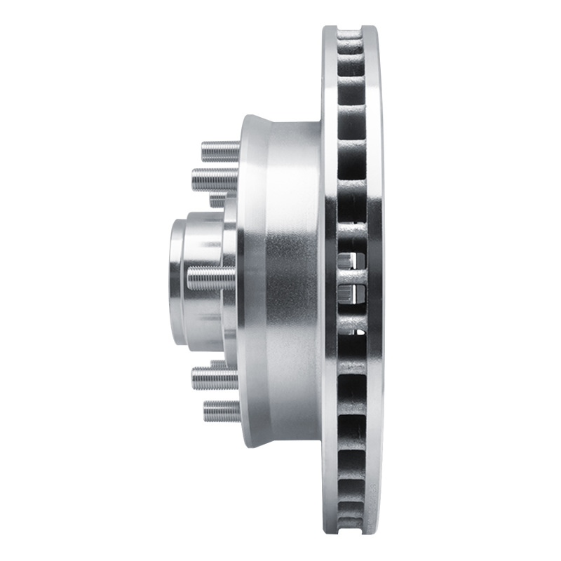 Chevrolet Suburban Brake Rotor (1) - Front Right - R1 Concepts - Drilled & Slotted - Silver - `92-`02